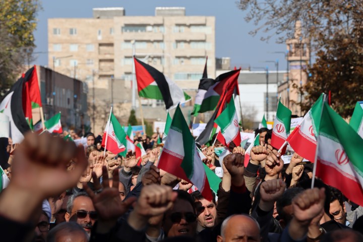 تجمع مردم اردبیل در حمایت از کودکان غزه